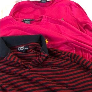 3 size L Ralph Lauren Polo shirts
